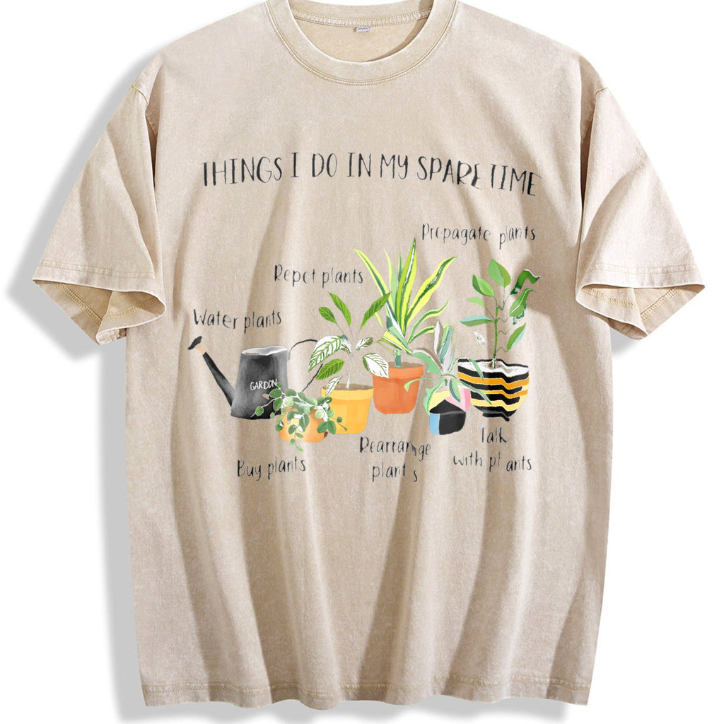 Plant Parent Humor Vintage Washed T-Shirt product image 1