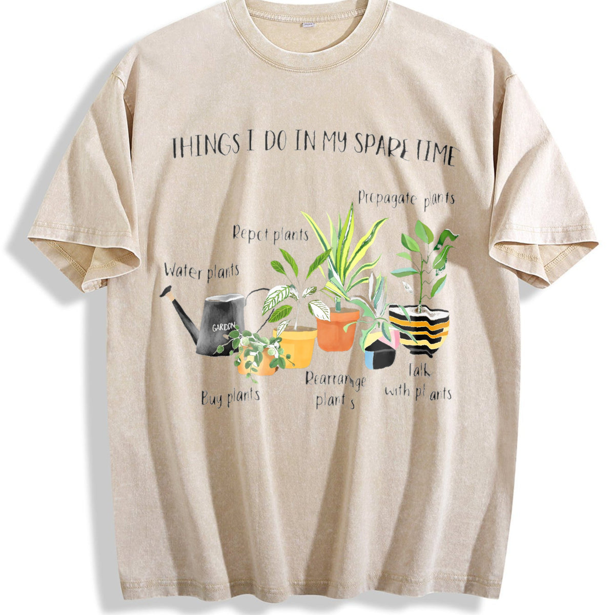 Plant Parent Humor Vintage Washed T-Shirt product image 1