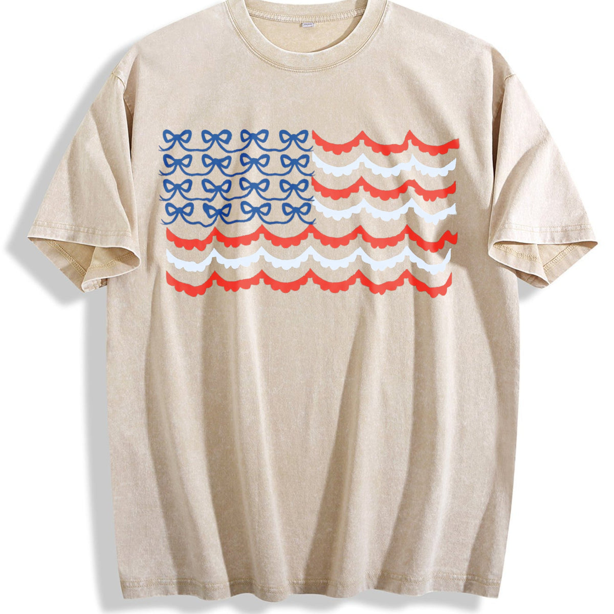 USA Bow Coquette Vintage Washed T-Shirt product image 1