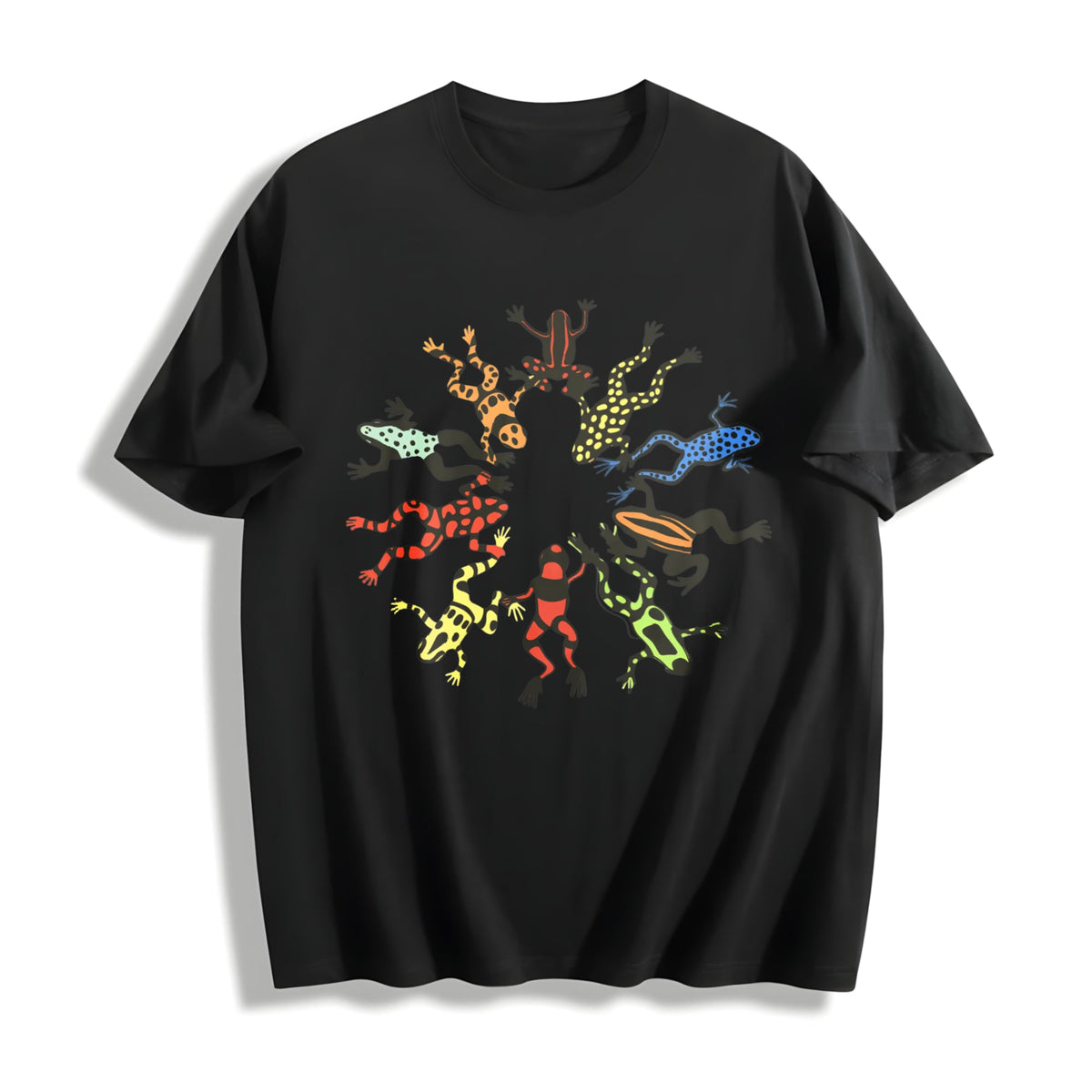 Dancing Frog Feast Cotton T-Shirt product image 1