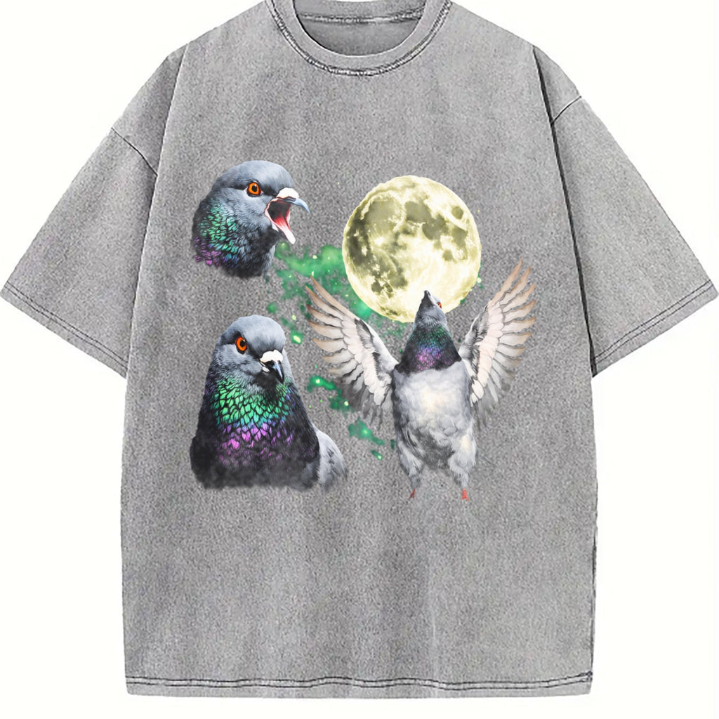 Pigeon Moon Vintage Washed T-Shirt product image 5