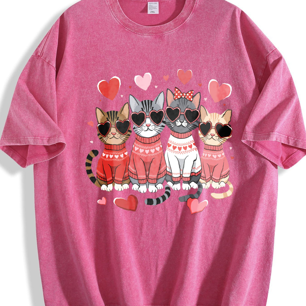 Valentine's Day : Winter A Cat With Heart-shaped Vintage product image 7
