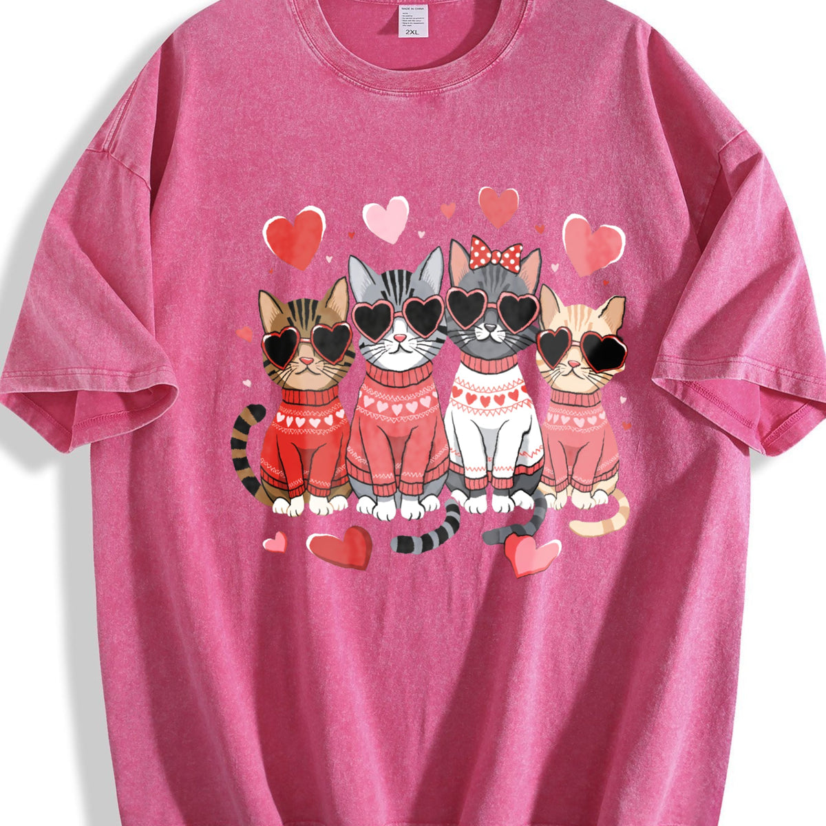 Valentine's Day : Winter A Cat With Heart-shaped Vintage product image 7