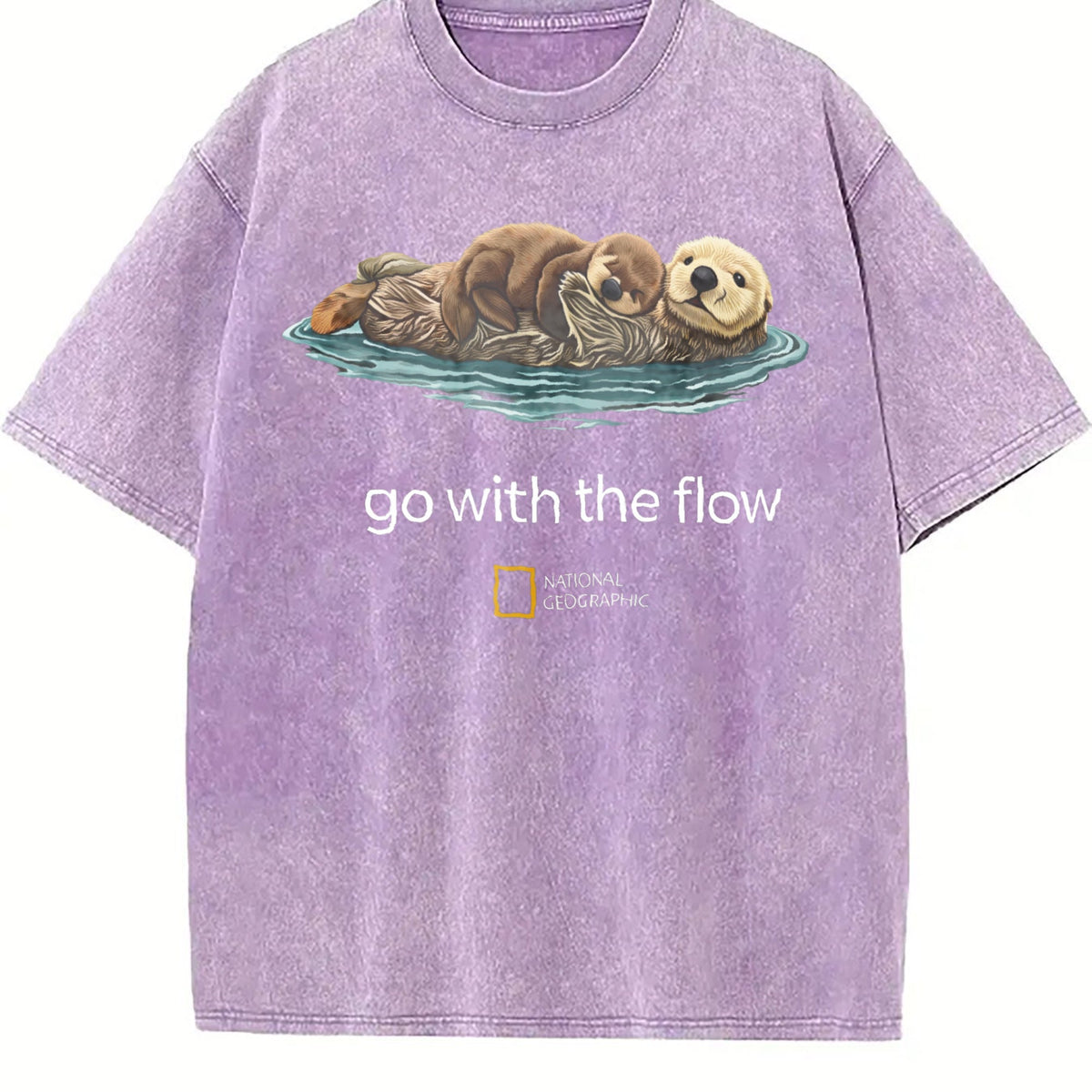 Cute Sea Otter Go With The Flow National Geographic Vintage product image 6