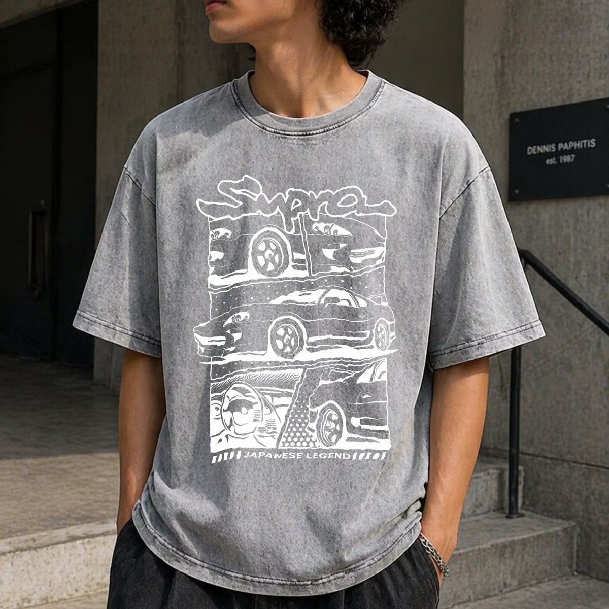 Japanese Legend Supra 90s Funny Good Vintage Washed T-Shirt product image 5