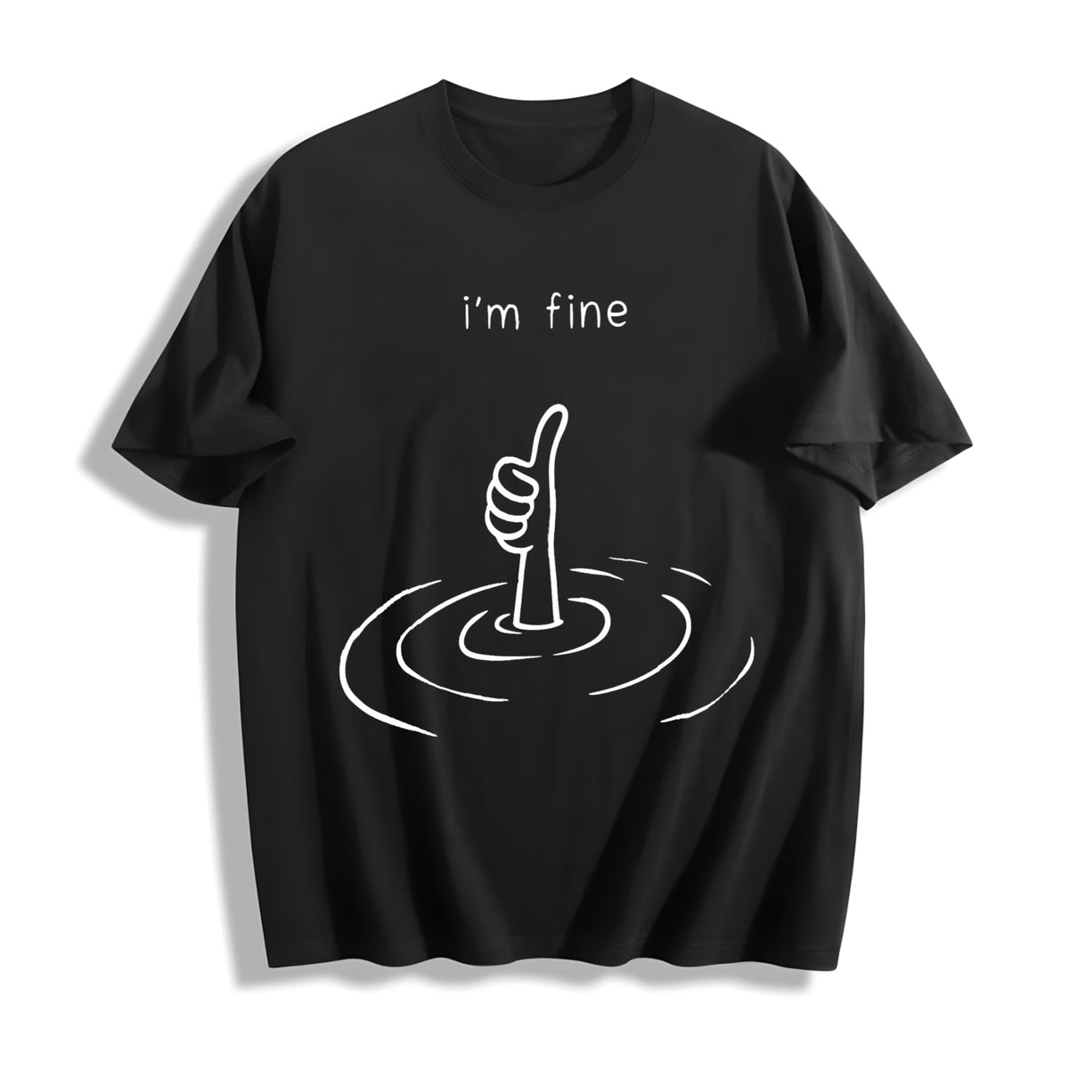 I'm Fine Cotton T-Shirt product image 1