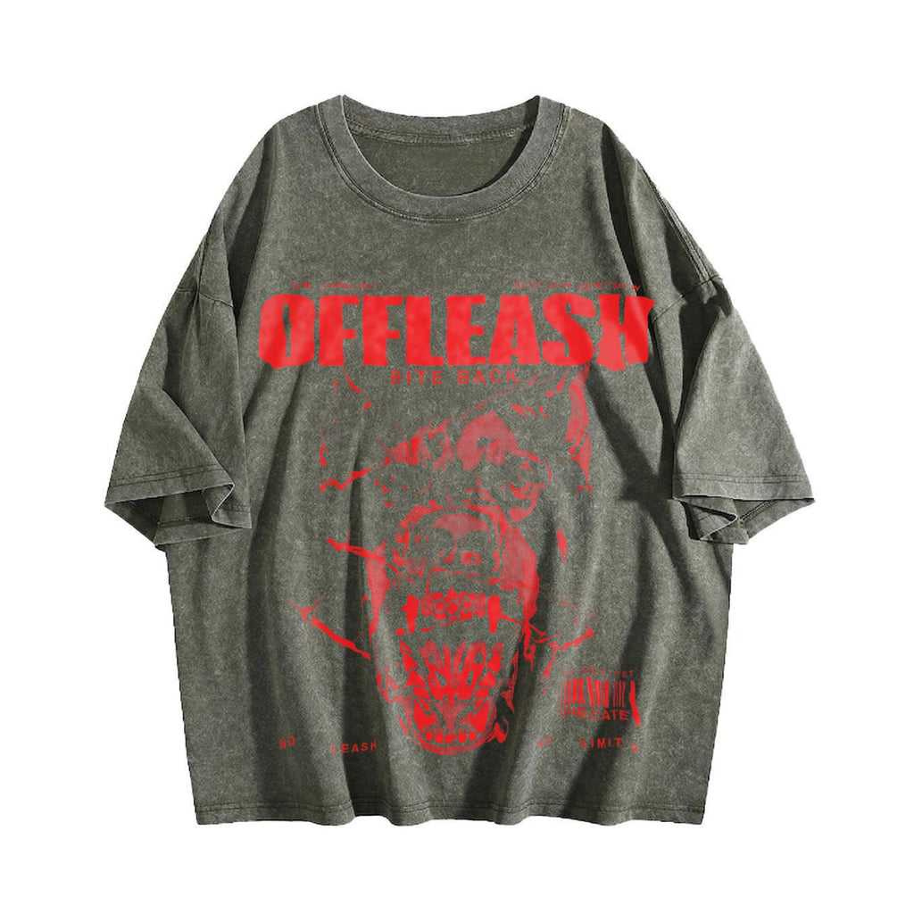 Doberman Dog Y2K Back - With Vintage Washed T-Shirt product image 4