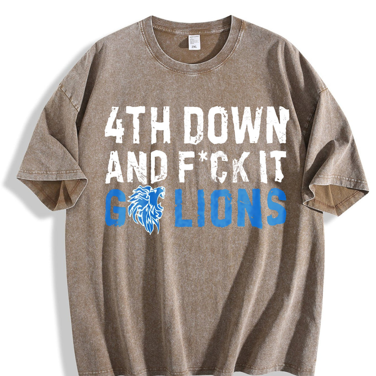 Go Lions - 100 Touch Down Vintage Washed T-Shirt product image 3