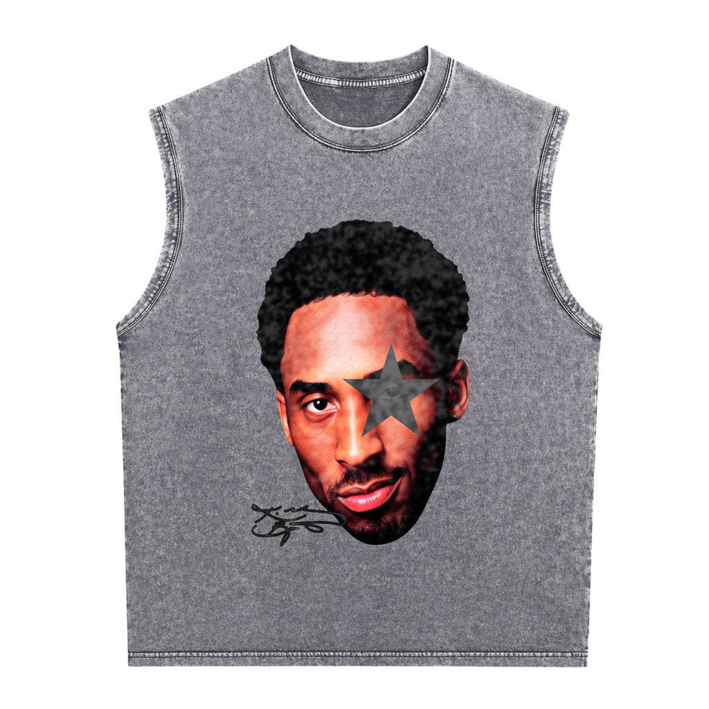 Kb24 Wet Cement Men's Washed Tank Top