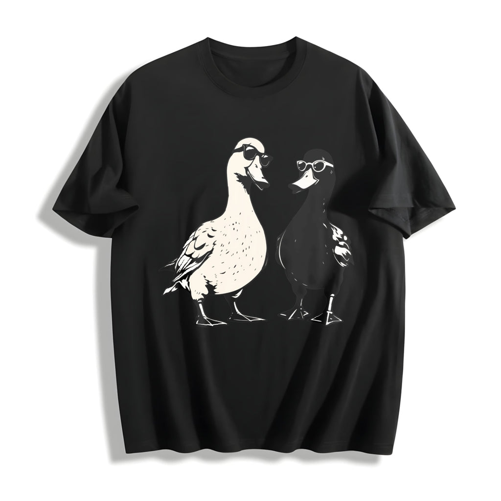 Cool Ducks With Sunglasses Cotton T-Shirt product image 1