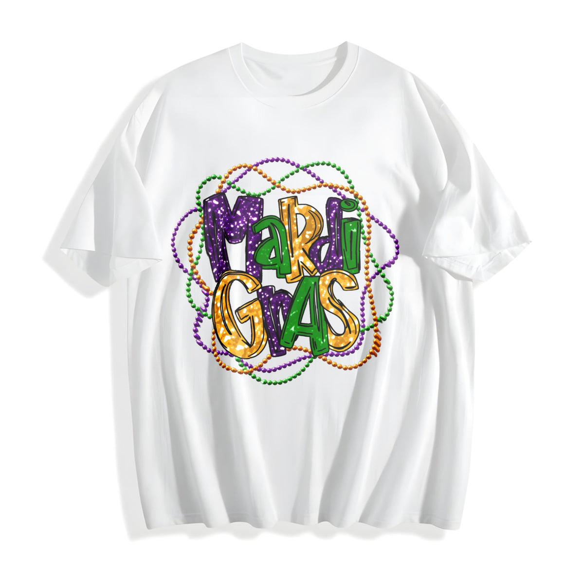 Mardi Gras Sporty Luokeren Approved Cotton T-Shirt product image 2