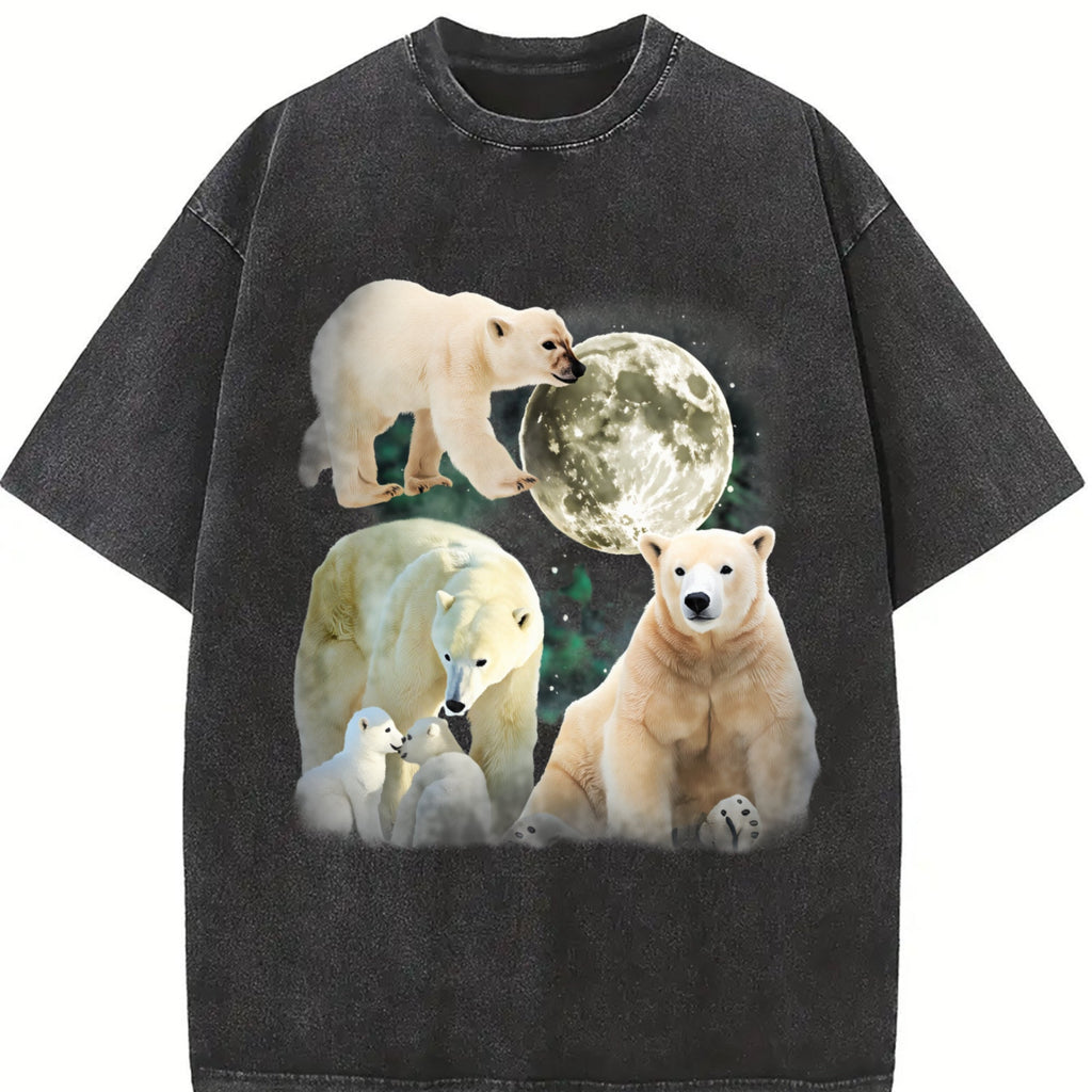 Polar Bears Mystical Vintage Washed T-Shirt product image 2