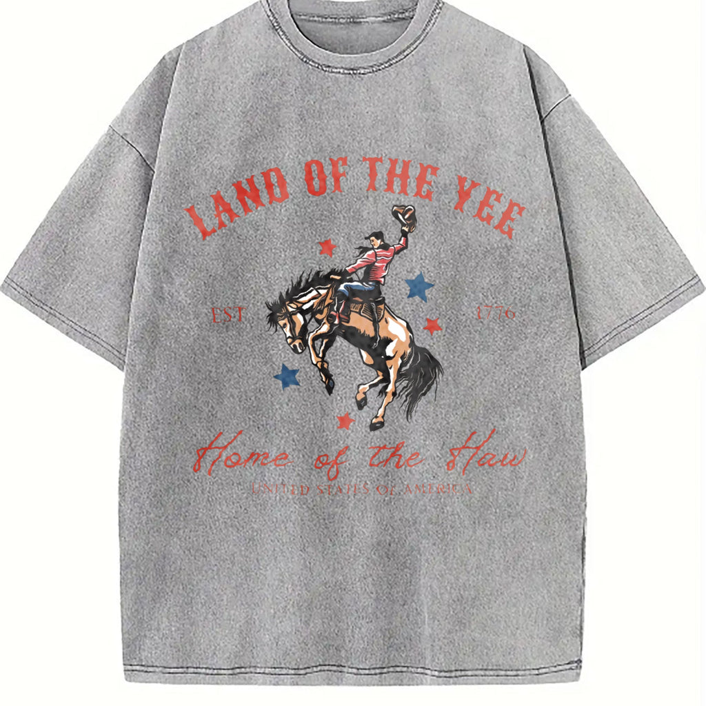 4th Of July USA Fourth Of Yee Haw Cowboy Western Vintage product image 4