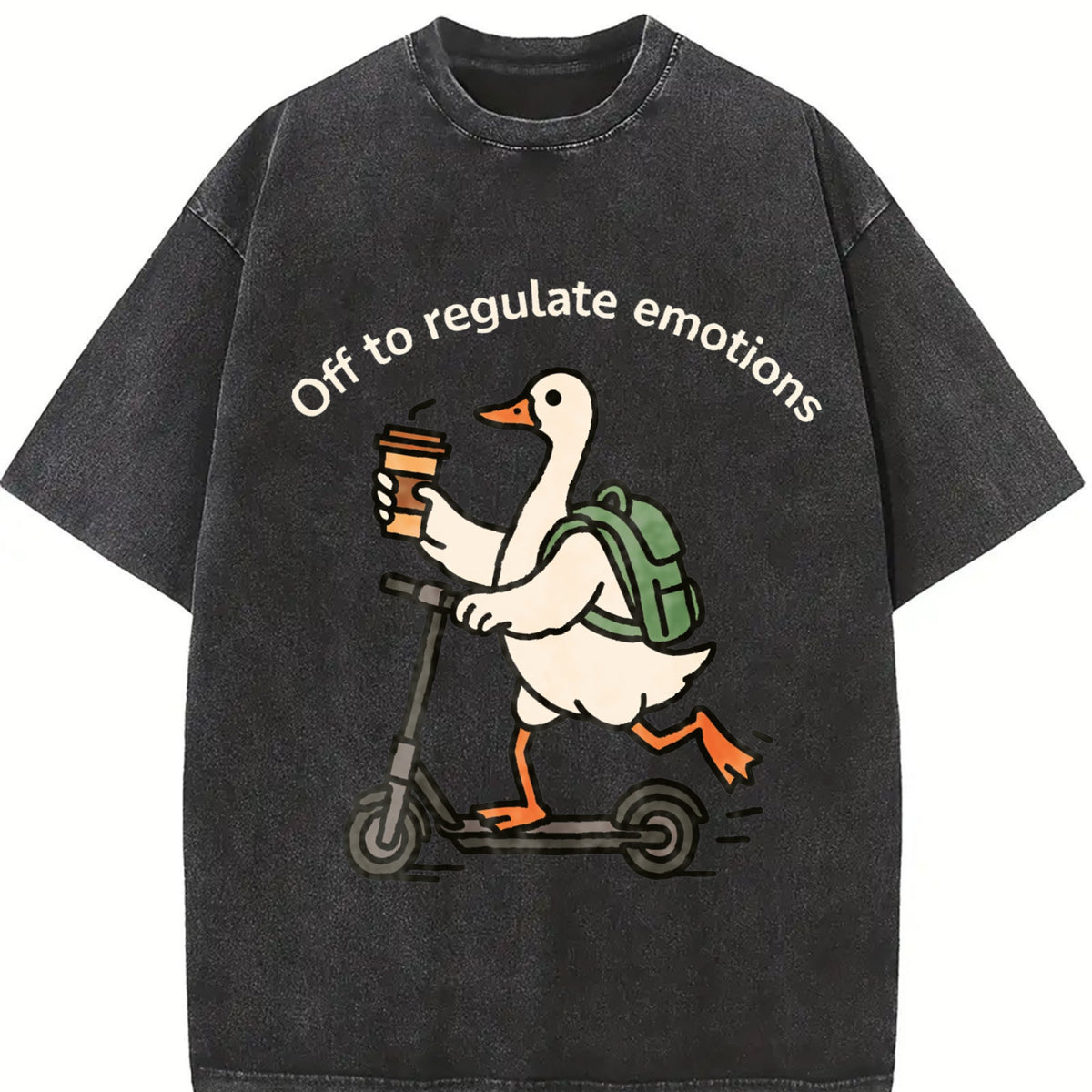 Off To Regulate Emotions Vintage Washed T-Shirt product image 2