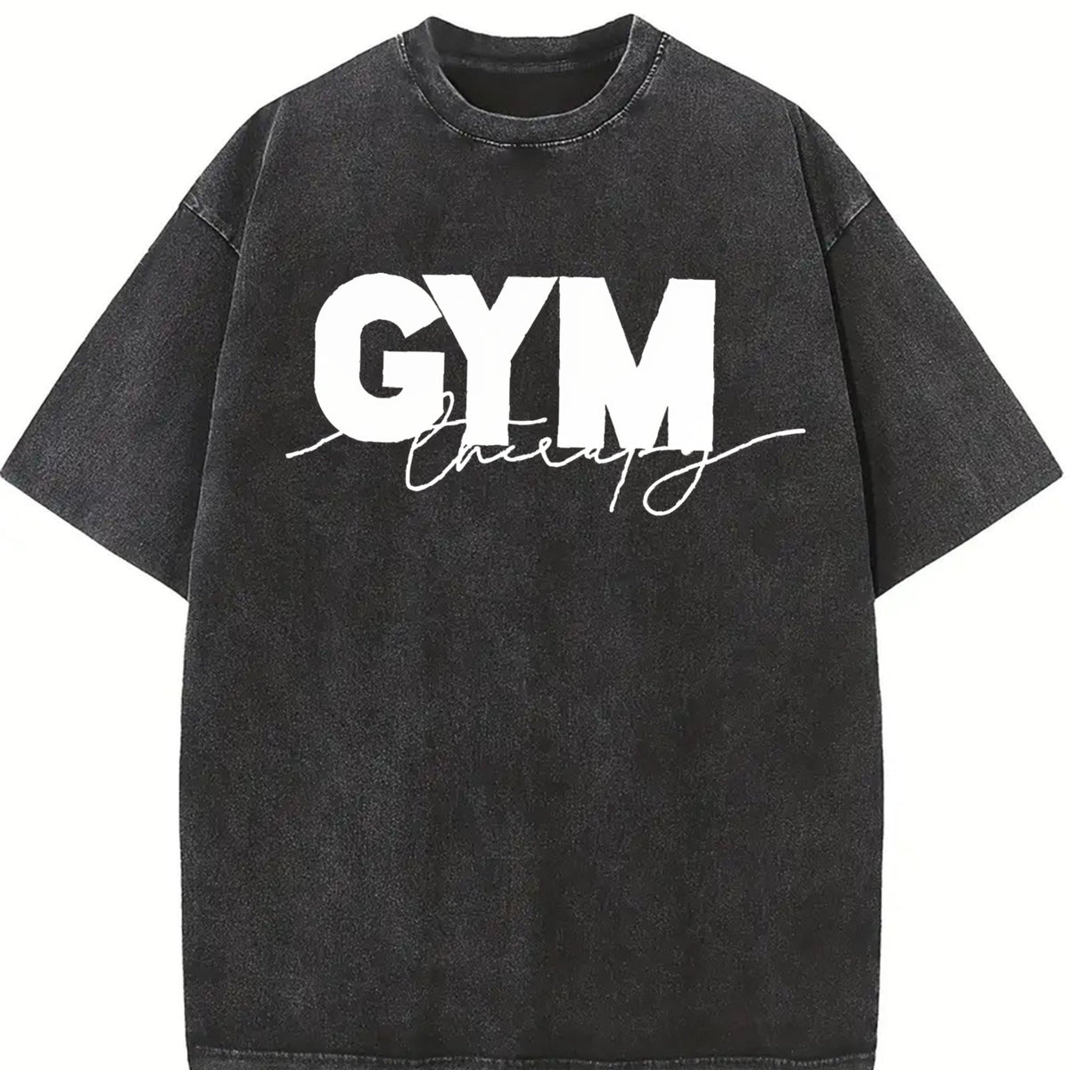 Gym Intention Script Vintage Washed T-Shirt product image 2