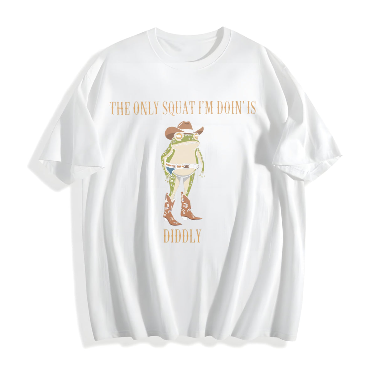 Funny Cowboy Frog Cotton T-Shirt product image 2