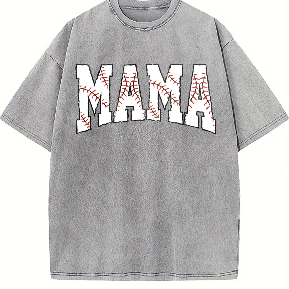 Baseball Mama Vintage Washed T-Shirt product image 5