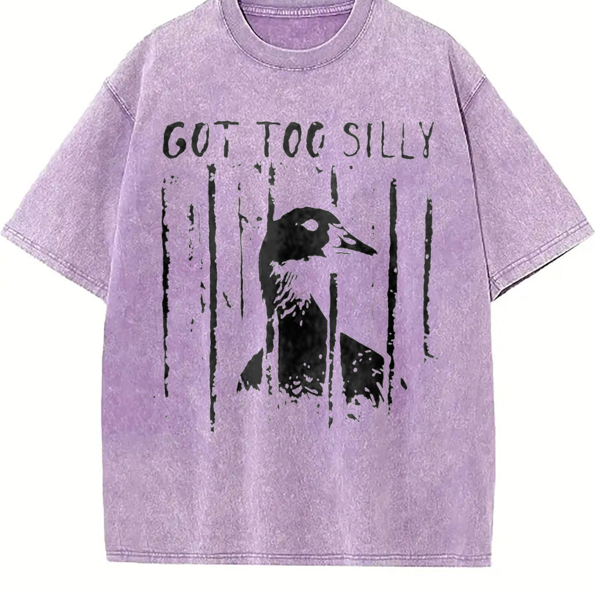 Unhinged Goose Got Too Silly Jail Meme Boxy Dtg Vintage product image 6