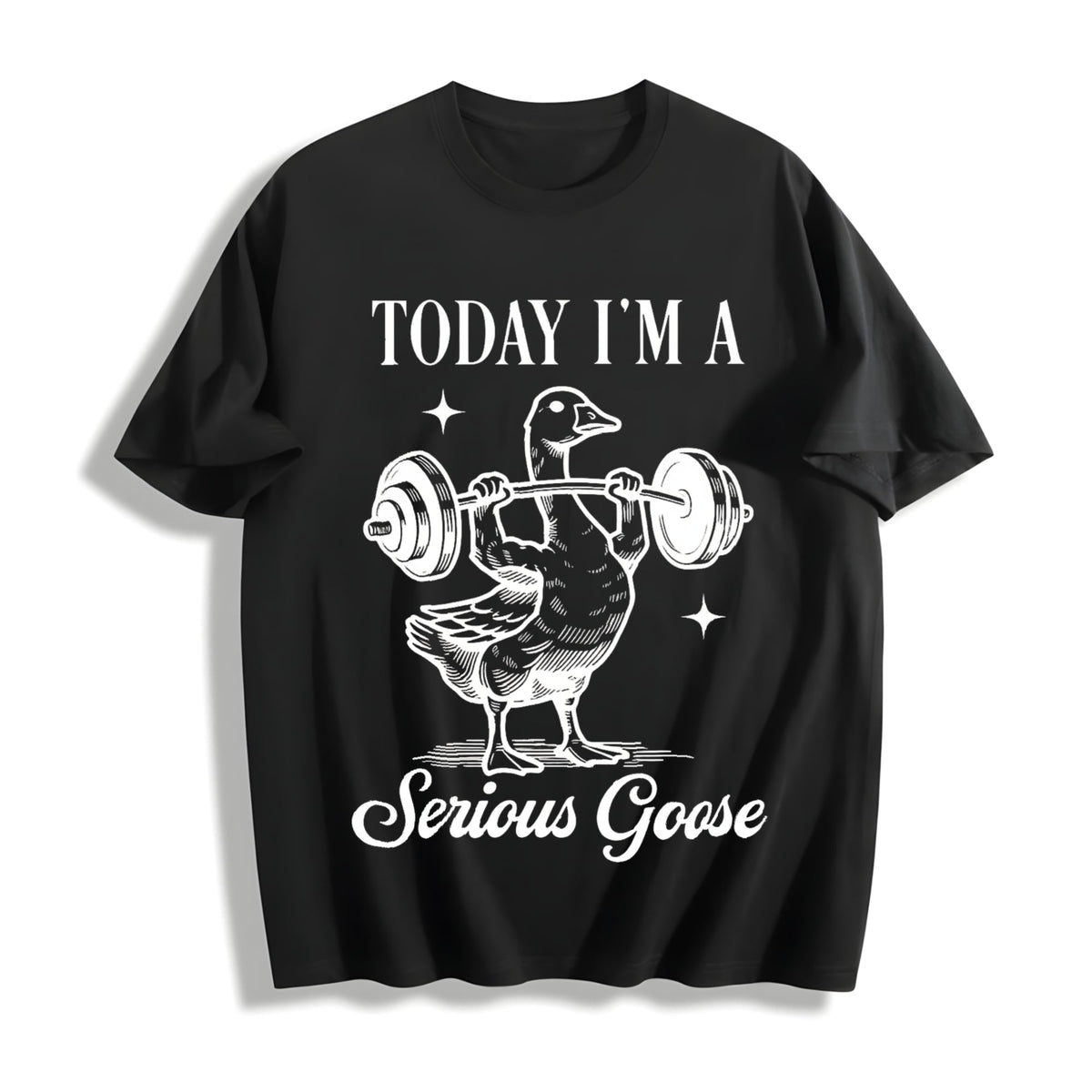 Today I Am Serious Goose Cotton T-Shirt product image 1
