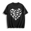 Heart-shaped Dinosaur Summer Cotton T-Shirt product image 1