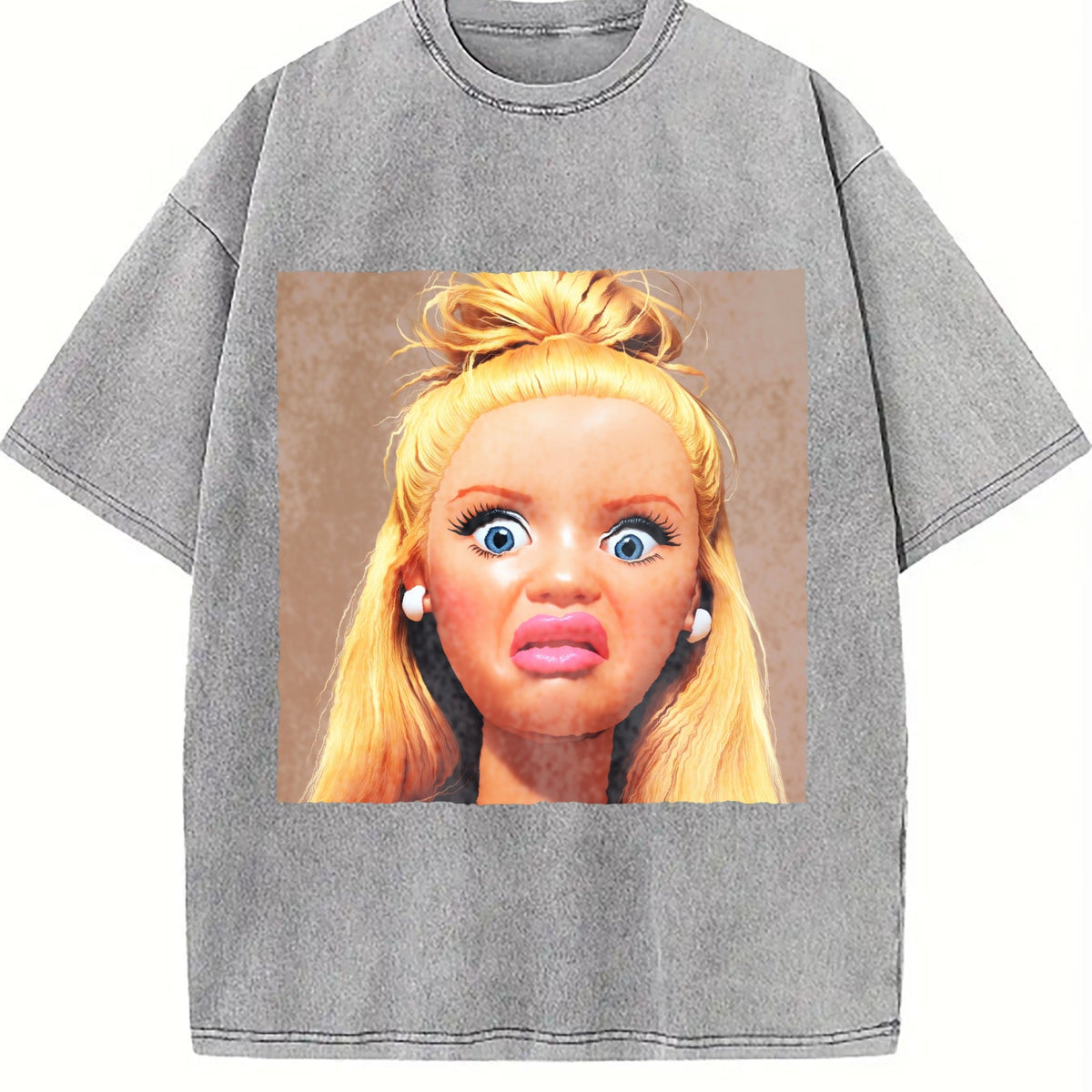 Funny Doll Vintage Washed T-Shirt product image 4