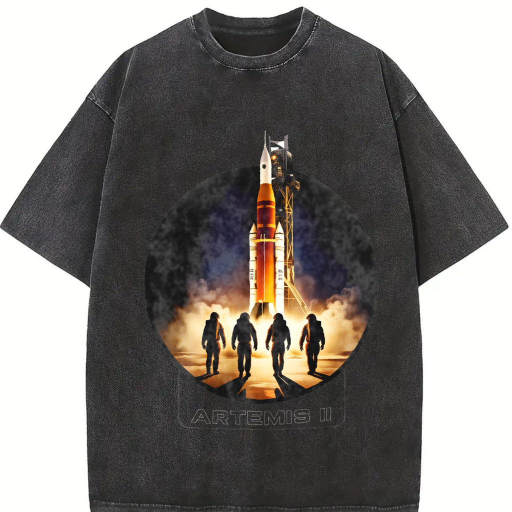 Nasa Artemis Ii Sls Rocket Launch Astronaut Silhouette product image 2