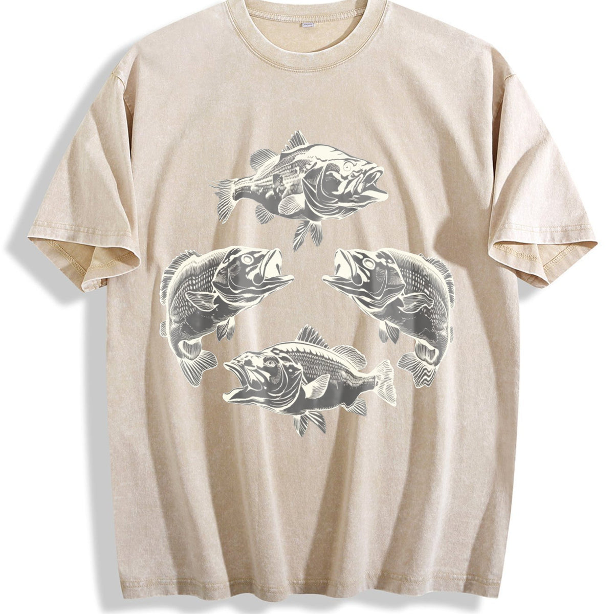 Bass Fish 90s Vintage Washed T-Shirt product image 1