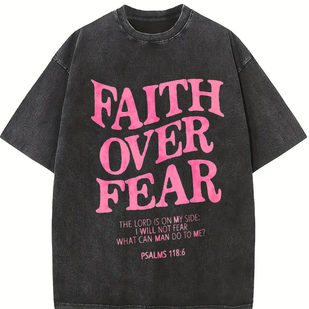 Summer Faith Over Fear Bible - Black Pink Letters Vintage product image 2