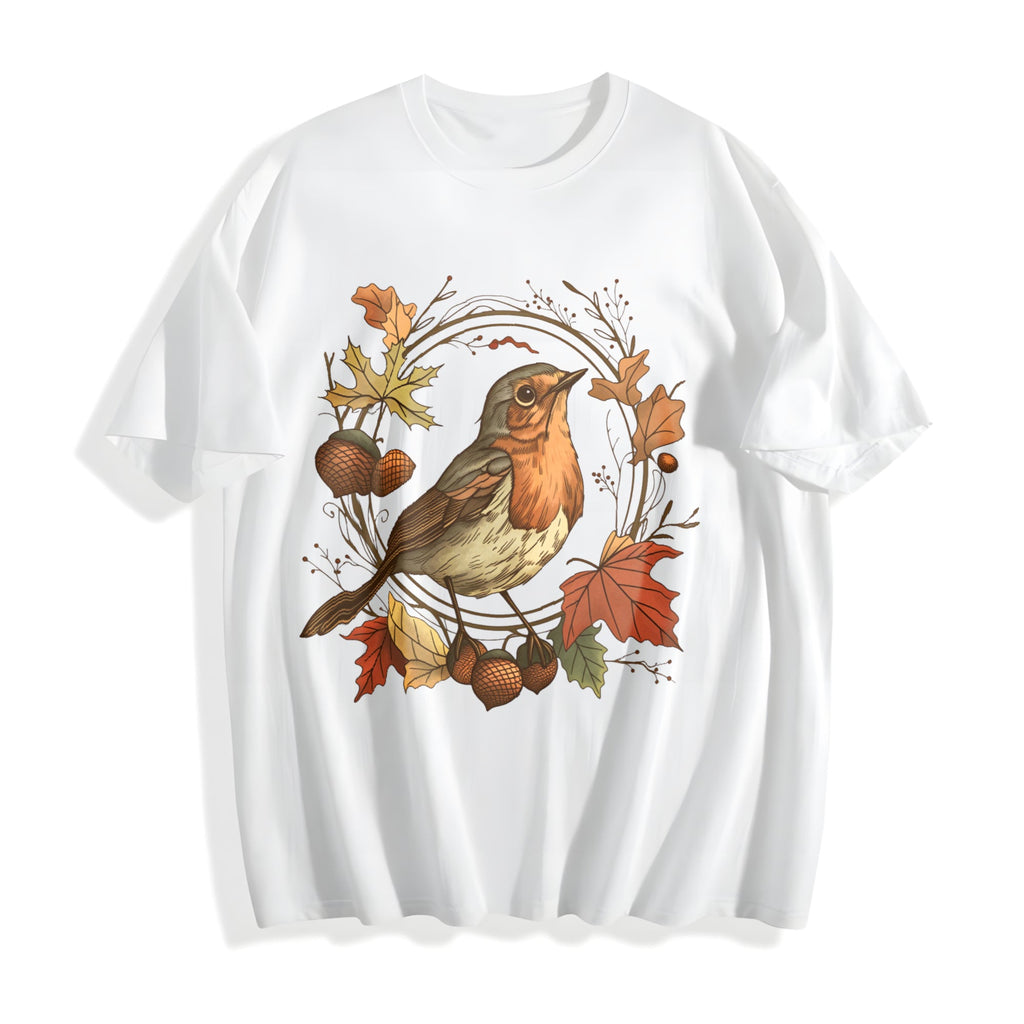 Autumn Bird Cotton T-Shirt product image 2