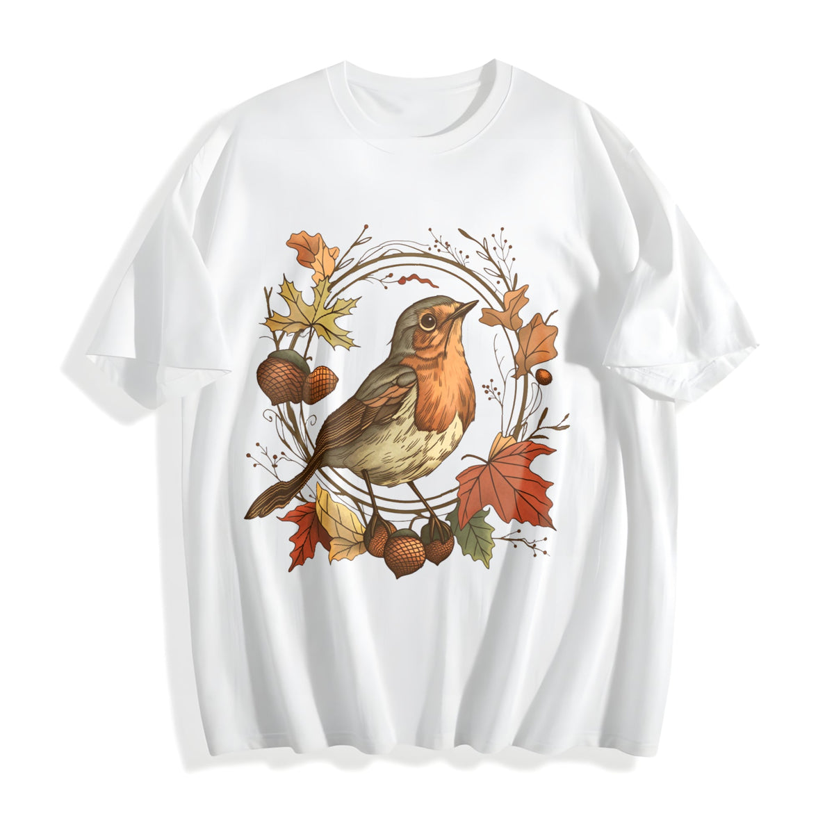 Autumn Bird Cotton T-Shirt product image 2