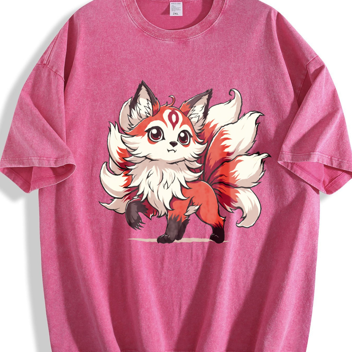 Summer A Red And White Nine-tailed Fox Vintage Washed product image 7