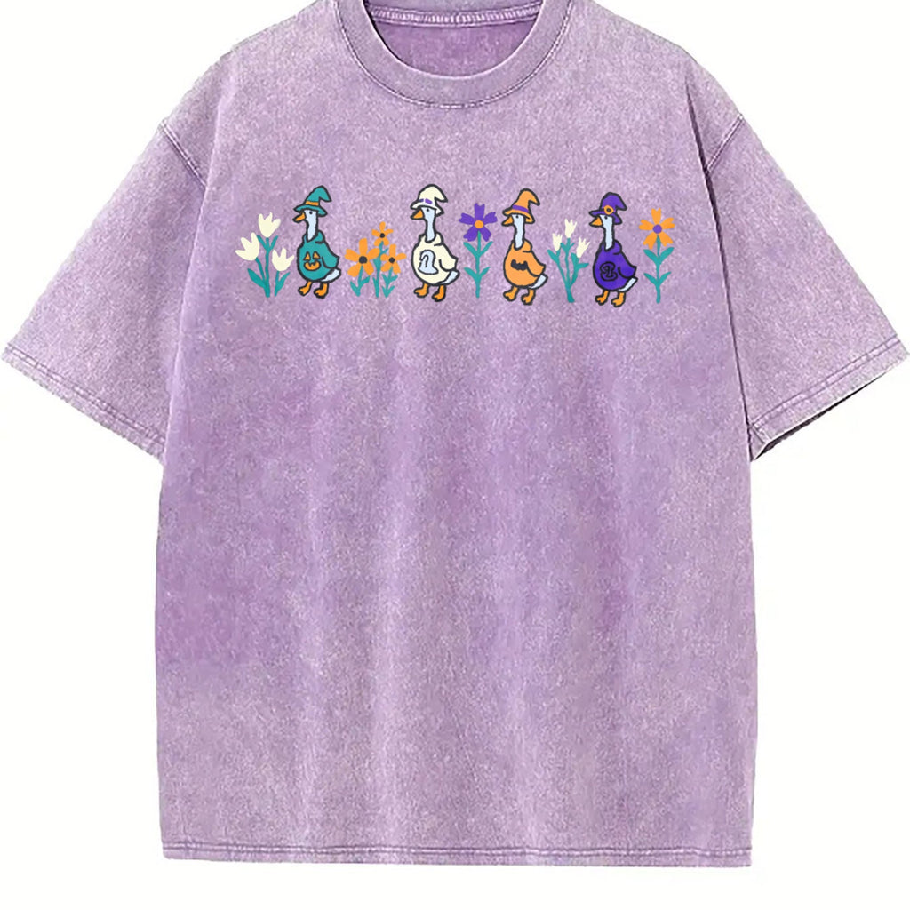 Halloween Goose Vintage Washed T-Shirt product image 6