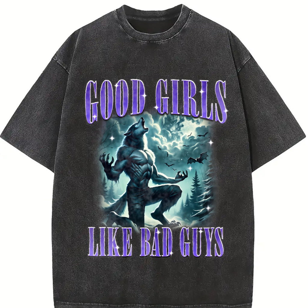 Good Girls Like Bad Guys 90s Vintage Washed T-Shirt product image 2