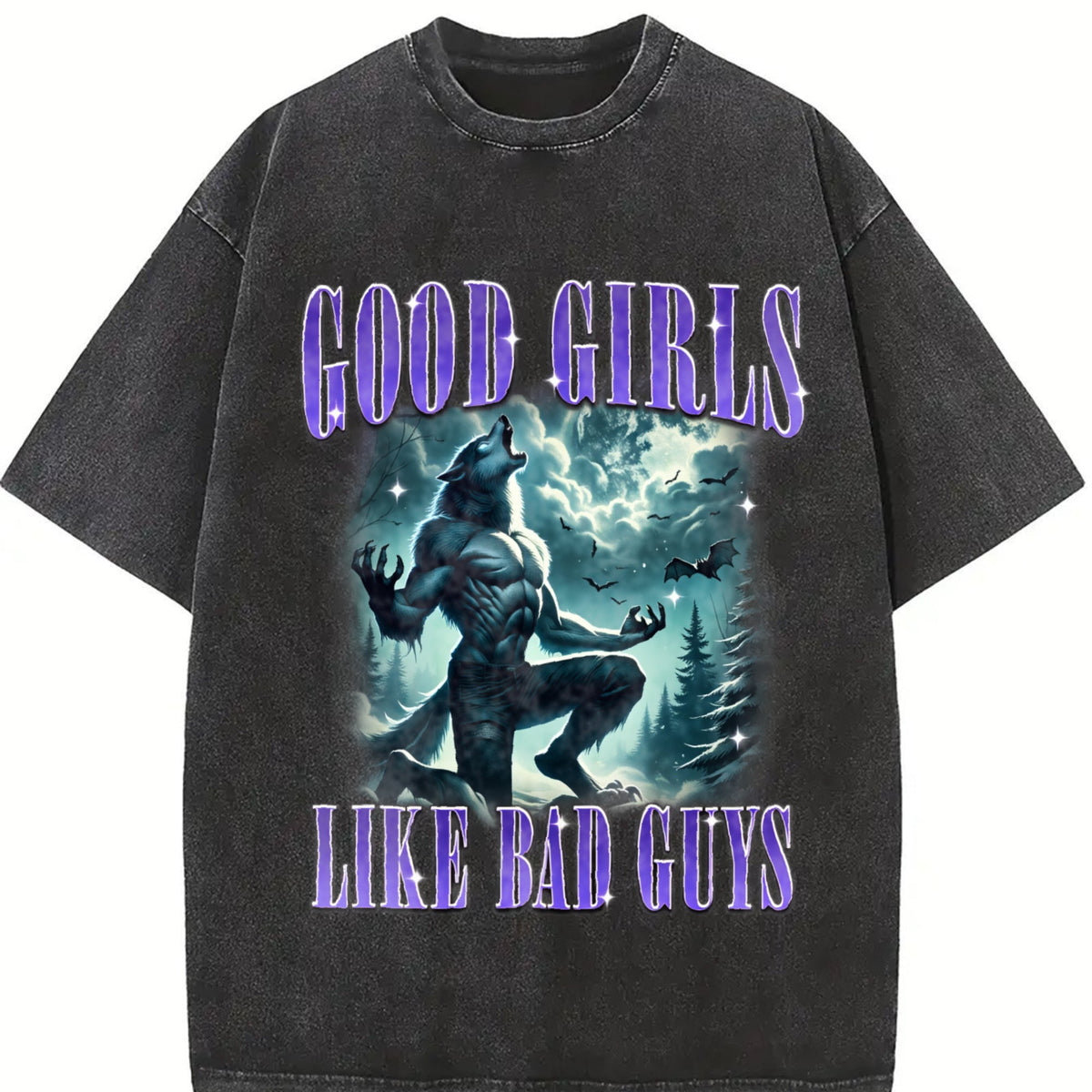 Good Girls Like Bad Guys 90s Vintage Washed T-Shirt product image 2
