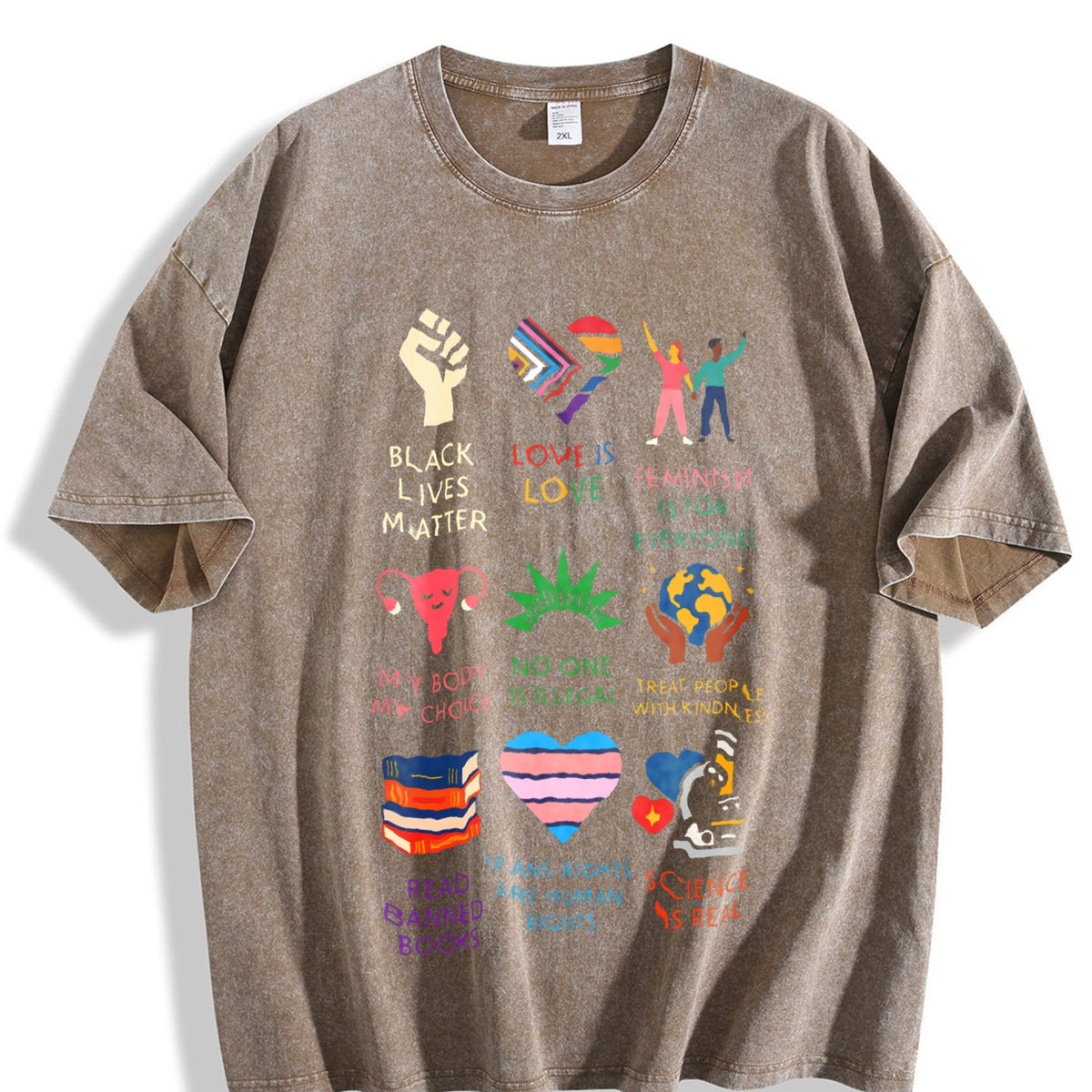 Big-fan-of-human-rights Abolish Ice Vintage Washed T-Shirt product image 3