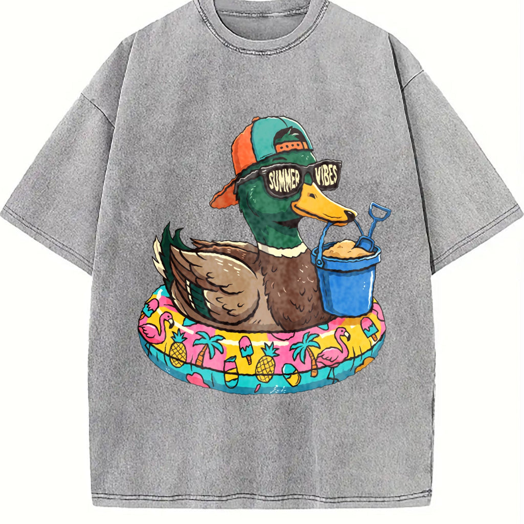 Summer Vibes Duck Vintage Washed T-Shirt product image 4
