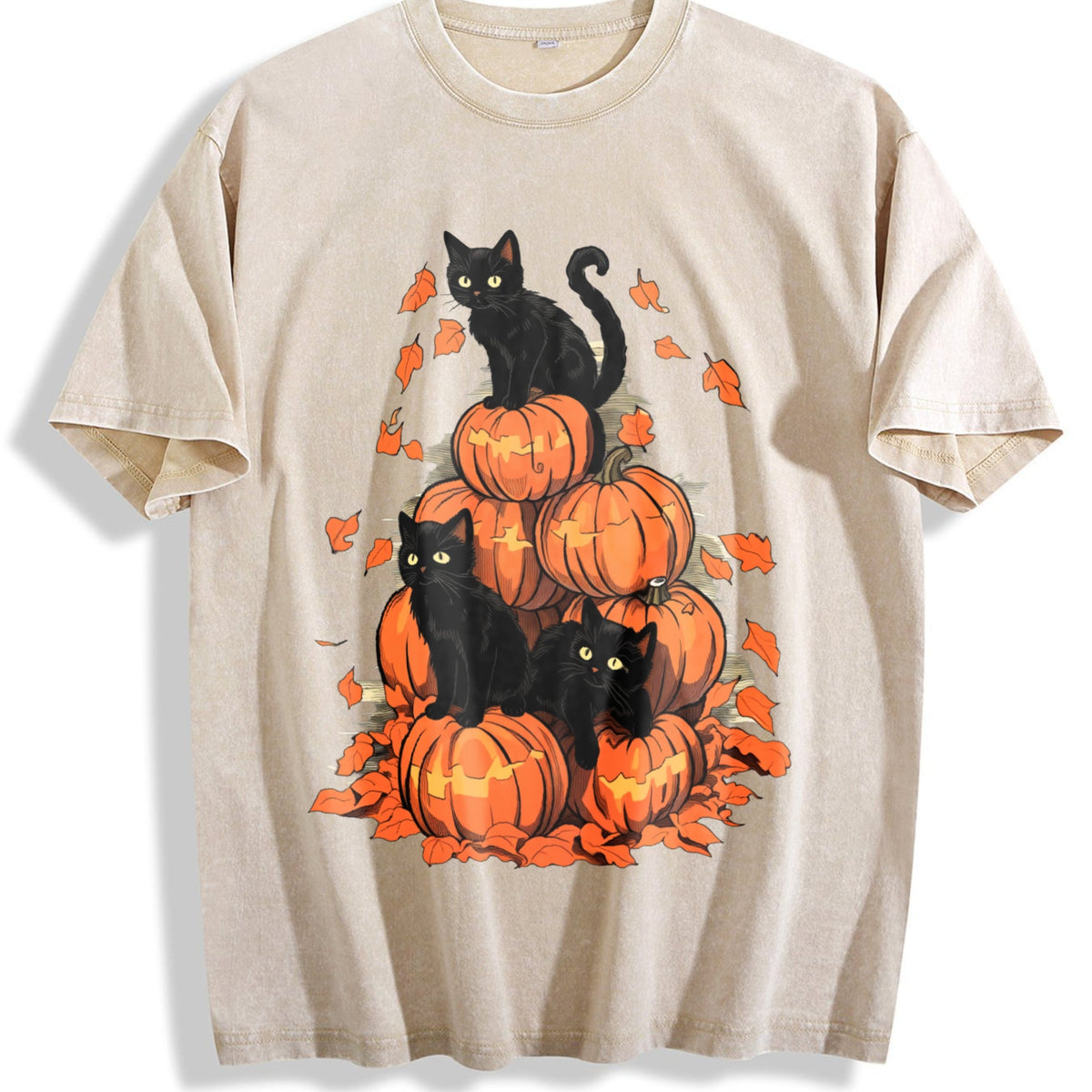 Halloween Holiday Costume Pumpkin Tower With Cat Vintage product image 1