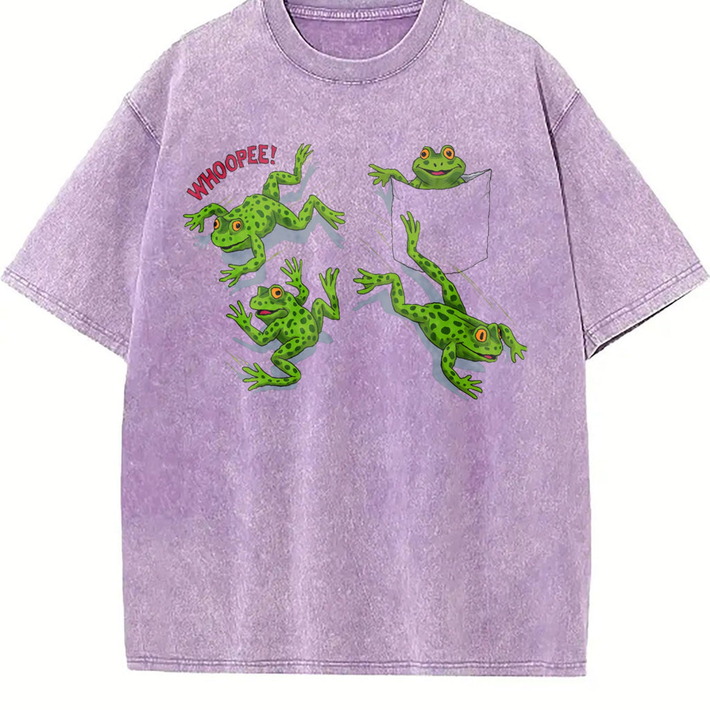 Frogs Chaos 90s Vintage Washed T-Shirt product image 6
