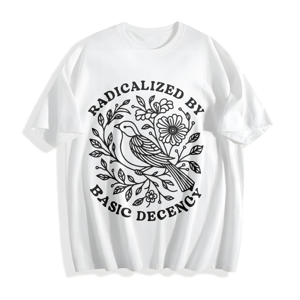 Radicalized By Basic Decency Cotton T-Shirt product image 2