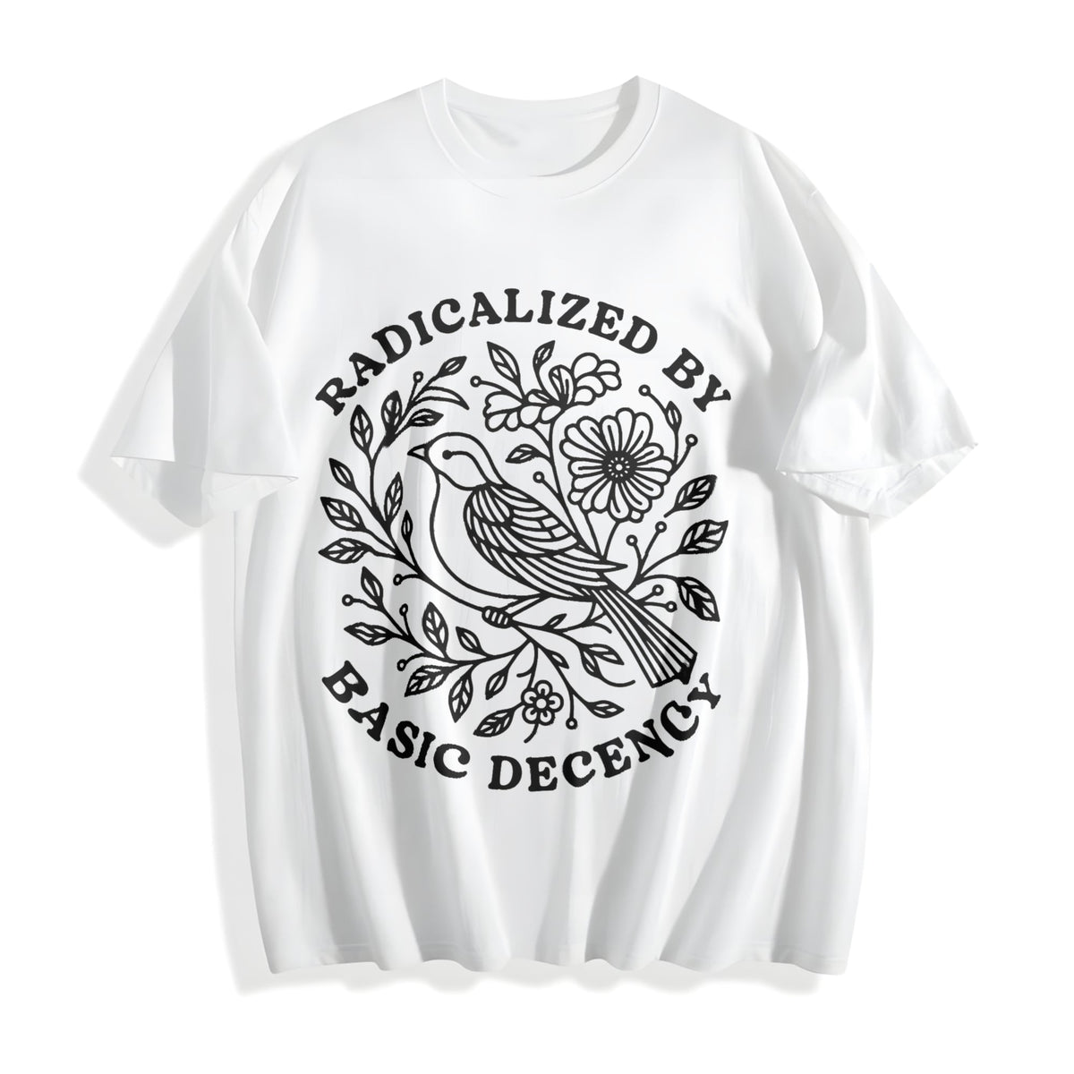 Radicalized By Basic Decency Cotton T-Shirt product image 2