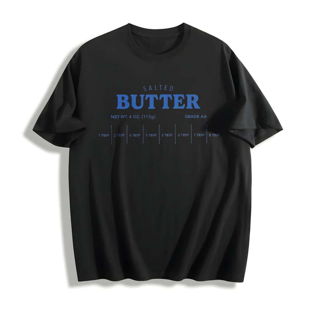 Salted Butter Funny Cotton T-Shirt product image 1