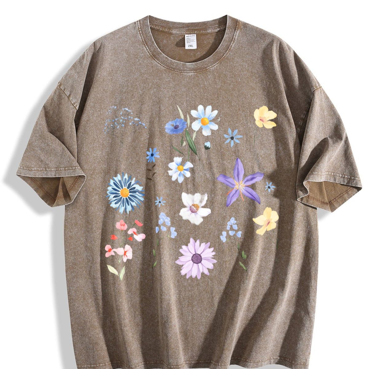 Blooms And Wild Flowers 90s Vintage Washed T-Shirt product image 3