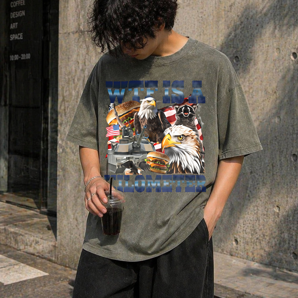 WTF Is A Killometer Vintage Washed T-Shirt product image 4