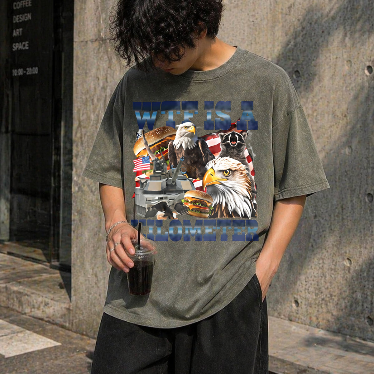 WTF Is A Killometer Vintage Washed T-Shirt product image 4