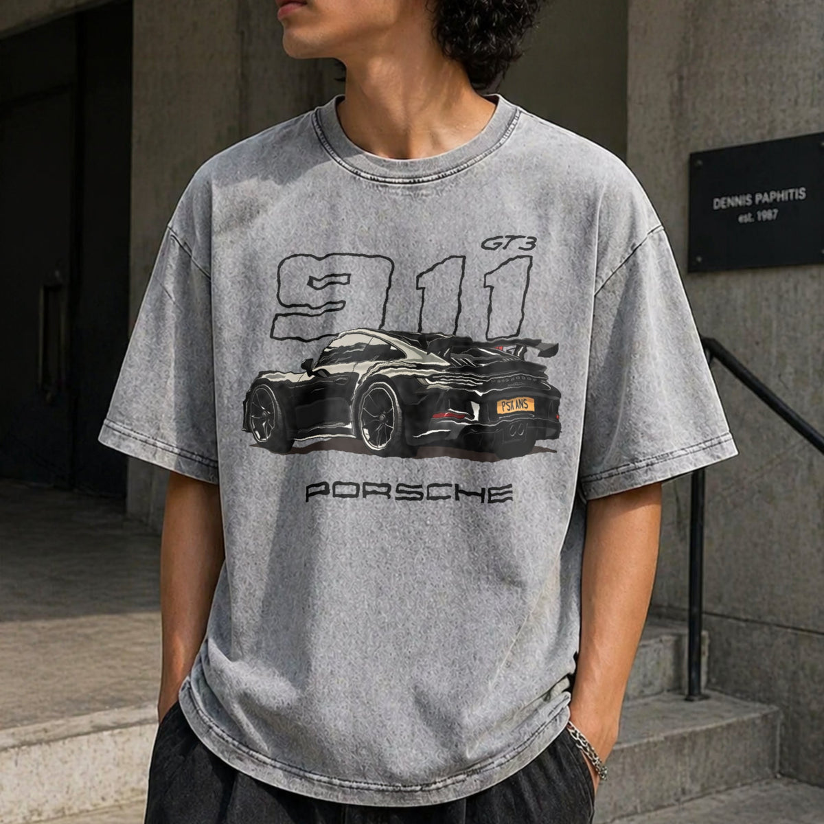 911 GT3 Vintage Washed T-Shirt product image 5