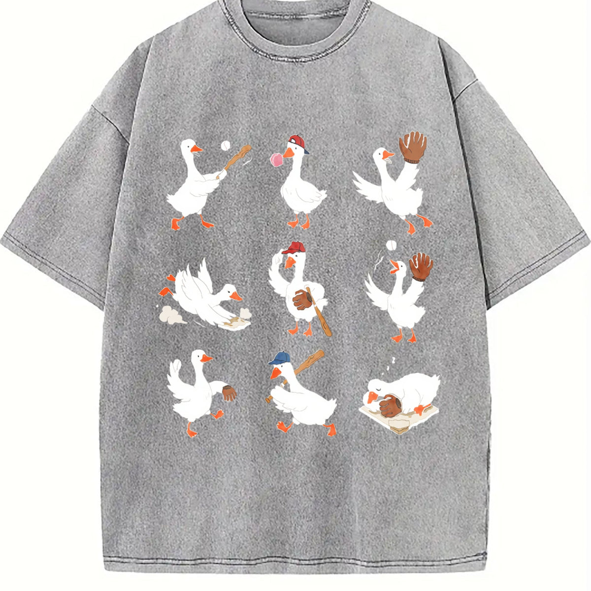 Silly Goose Baseball Vintage Washed T-Shirt product image 4