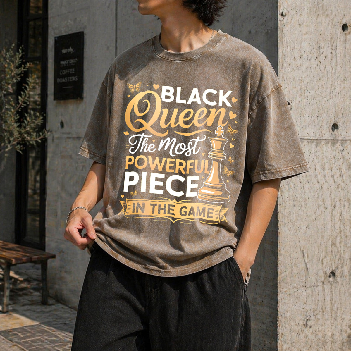 Black History For Month Vintage Washed T-Shirt product image 3