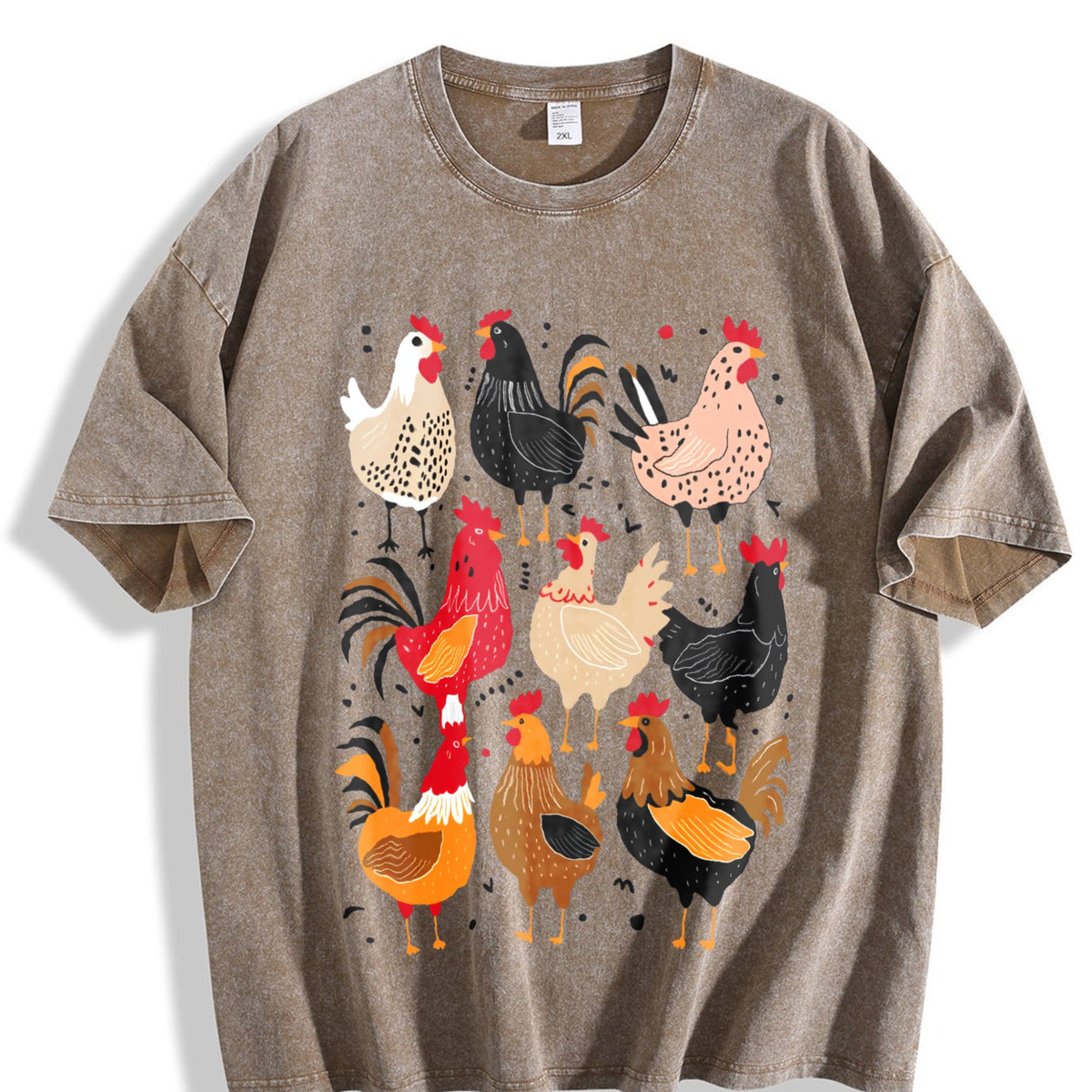 Chicken Vintage Washed T-Shirt product image 3