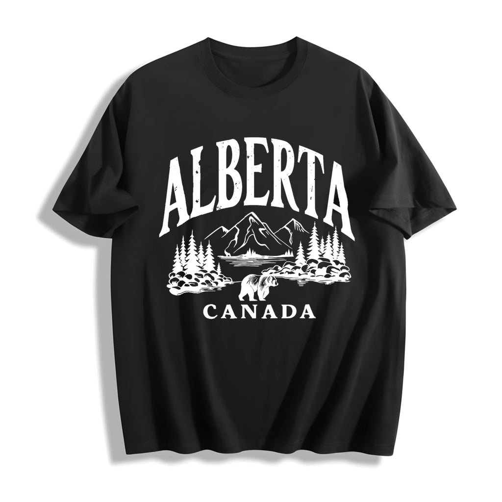 Canadian Canada Grizzly Bear Snow Mountain Summer Cotton product image 1