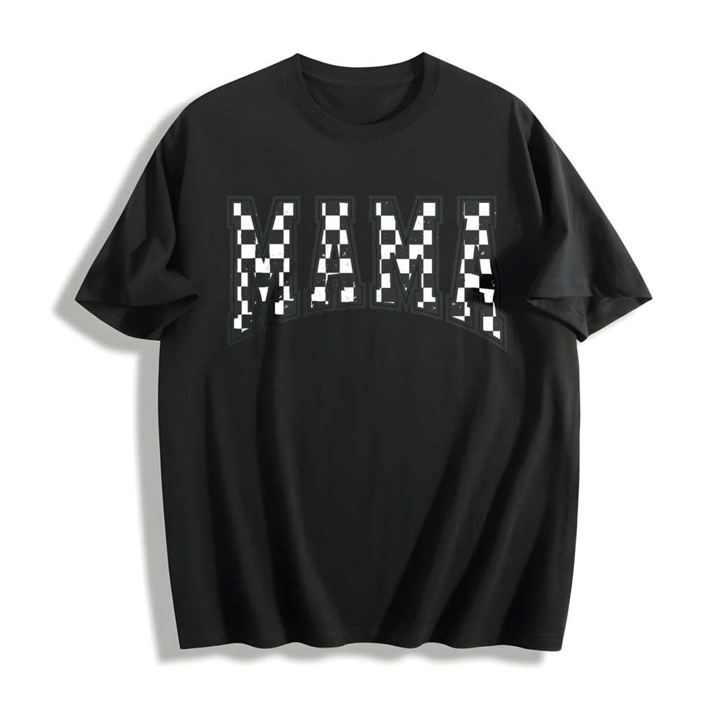 Checkered Mama Cotton T-Shirt product image 1